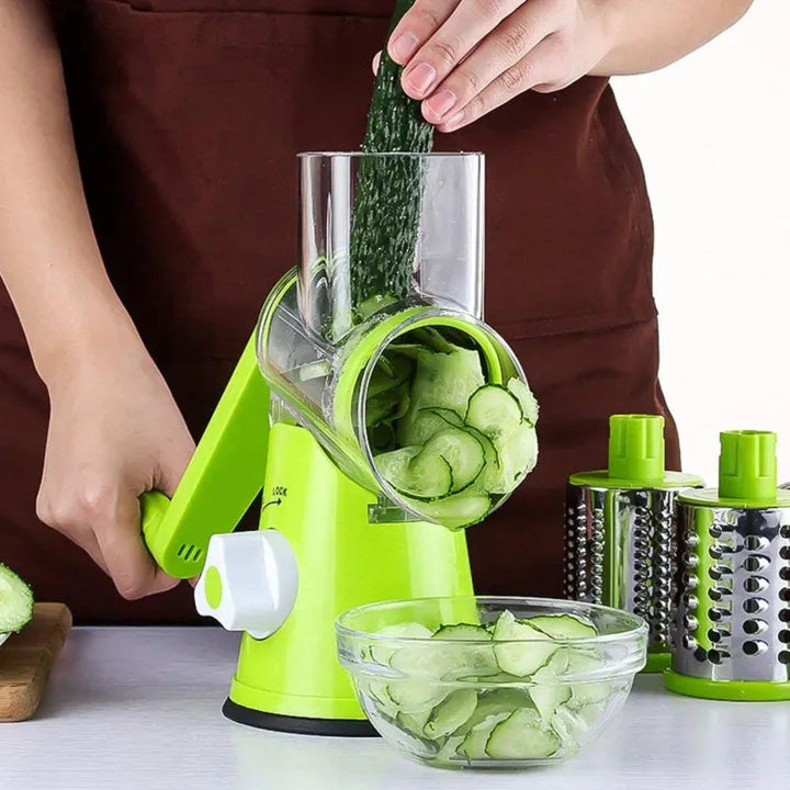 Manual Vegetable Cutter Slicer Kitchen Roller Gadgets Tool Vegetable Chopper Round Slicer Graters